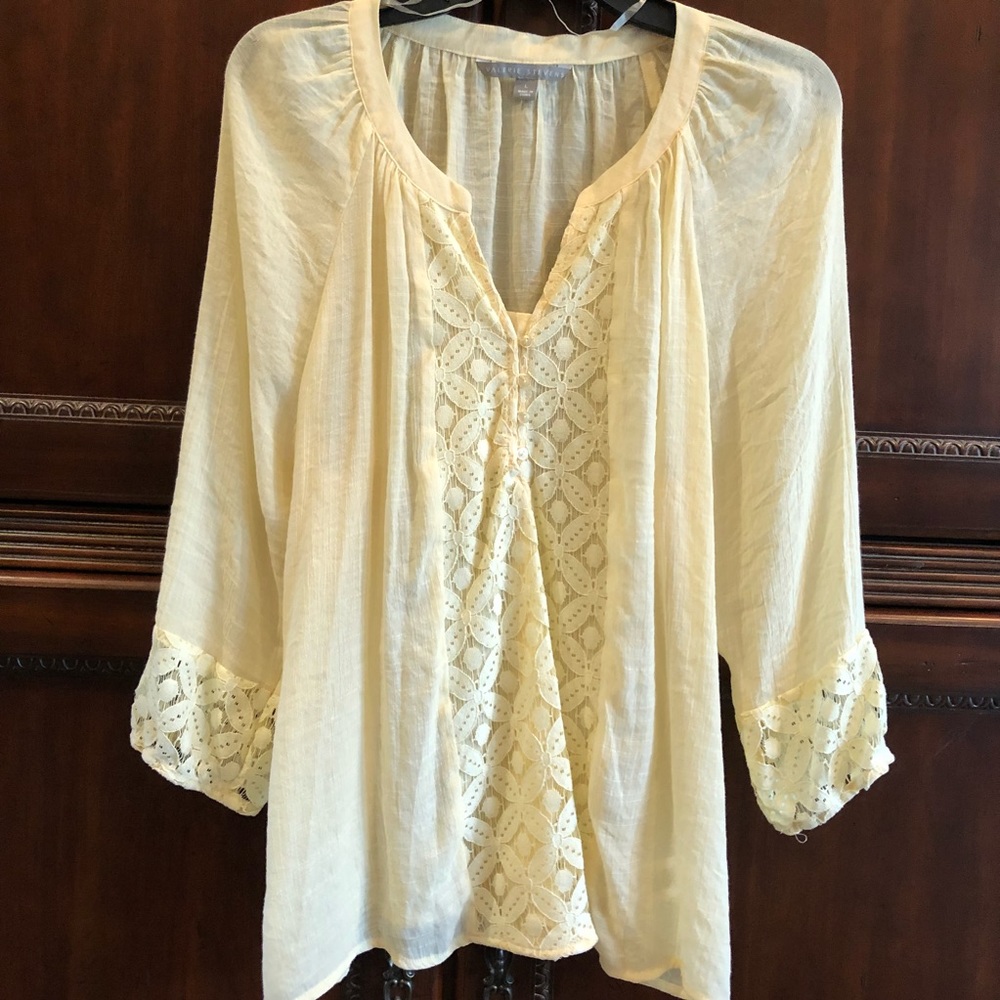 Buttery yellow blouse